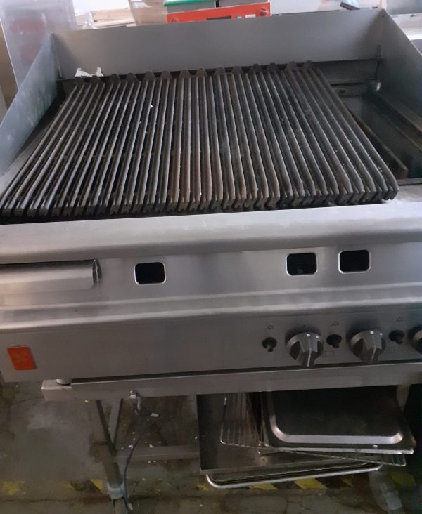 A 90cm Falcon grill available secondhand to customers in the catering business in the North West.
