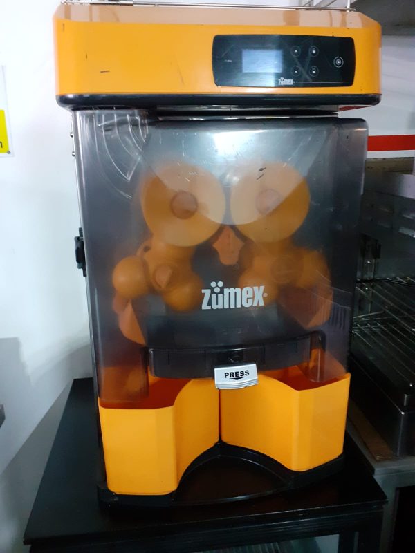 A Zumex citrus juicer, available secondhand to customers in the catering business in the North West England and Greater Manchester area.